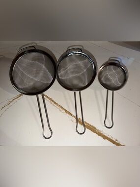 Heavy duty Stainless Steel Fine Mesh Strainer Set - 3 Piece
